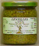 Lentilles Cuisines  la graisse d'oie